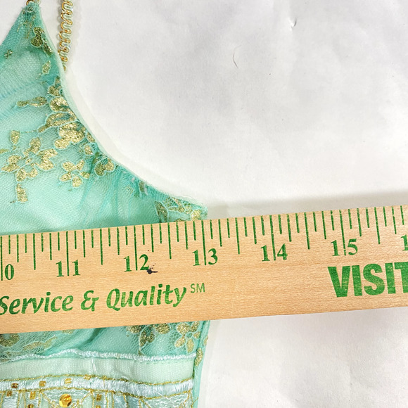 Twenty One Y2K 2000s Spaghetti Strap Lace Sequined Tank Top Size Small - Picture 7 of 8